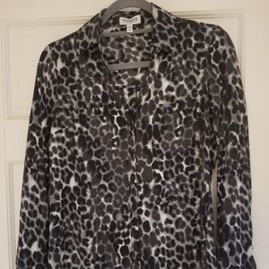 Express Portofino Shirt Button Down Blouse XSmall